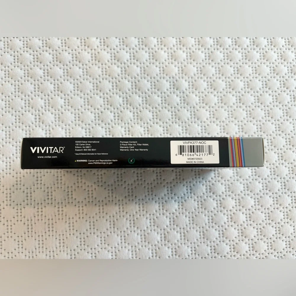 Vivitar 77mm Multi coated 3 piece filter kit VIVFK377